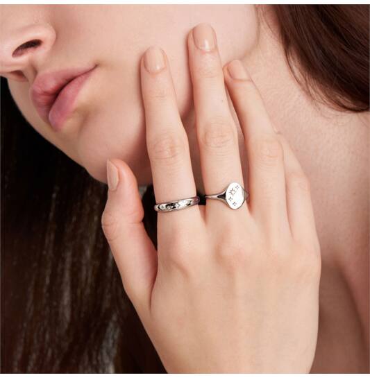  Rising Star - Rings - Silver / Rhodium plated - Zirconia